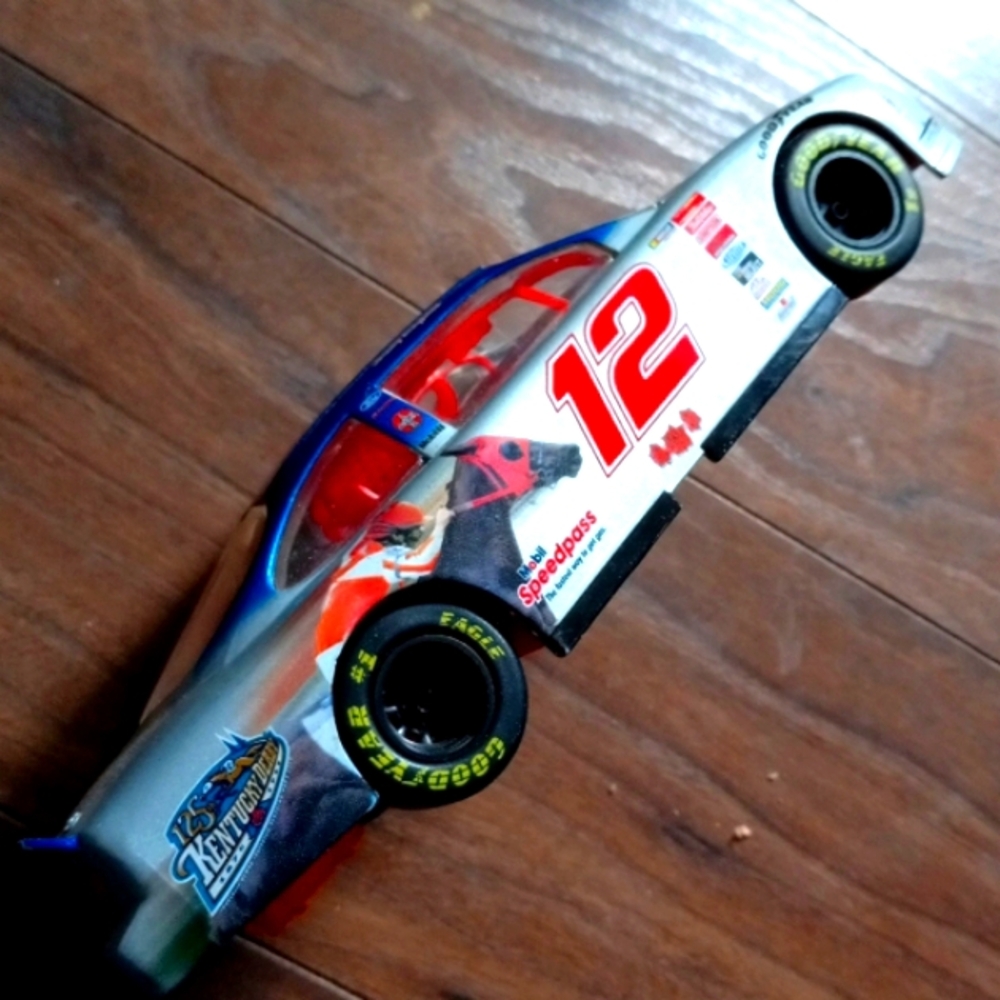 90s NASCAR DieCast Car #12 Mobil 1 Hot Wheels Pro Racing